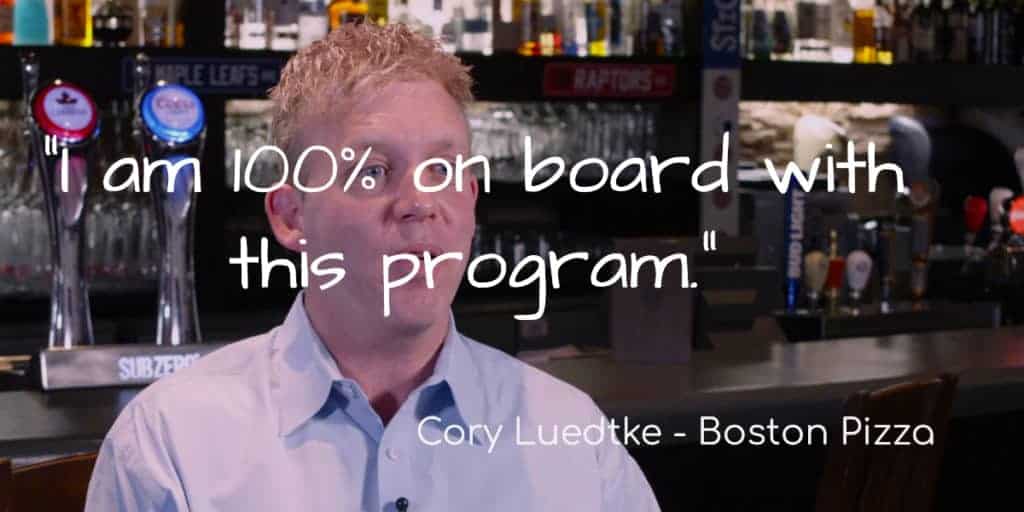 Cory Luedtke - Boston Pizza